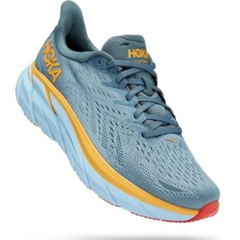 New ▶️ Hoka ◀️ Hoka One One  Clifton 8 Blue Running Shoes Sneakers.